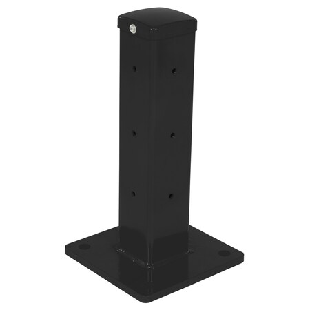 Vestil Rigid Tube Post 18 In Drop-In Style Black GR-F3R-DI-TP18-BK